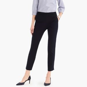 j. crew Black Martie Slim Crop Career Pants Strtch